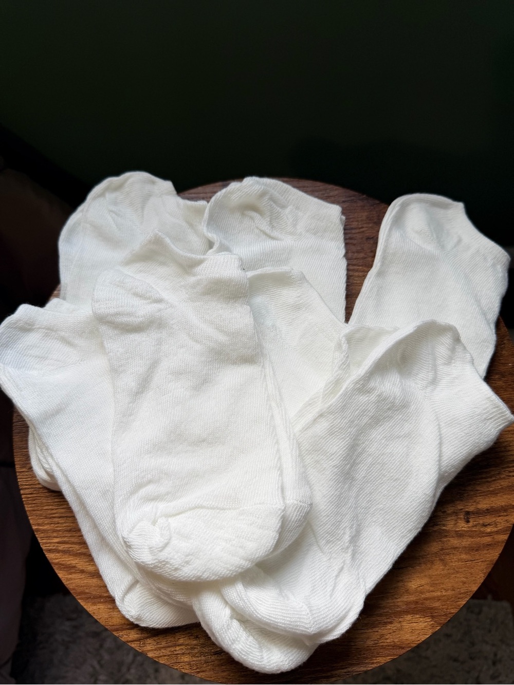 7-Pack White Ankle Socks-Unisex